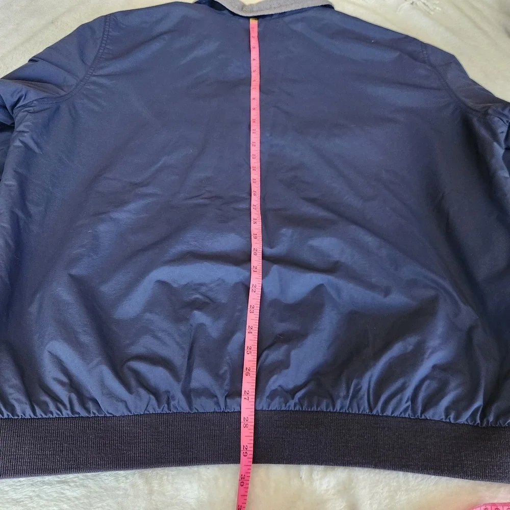 L.L Bean Bomber Jacket Mens XXL Vintage Warm Up Fleece Lined Coat Navy